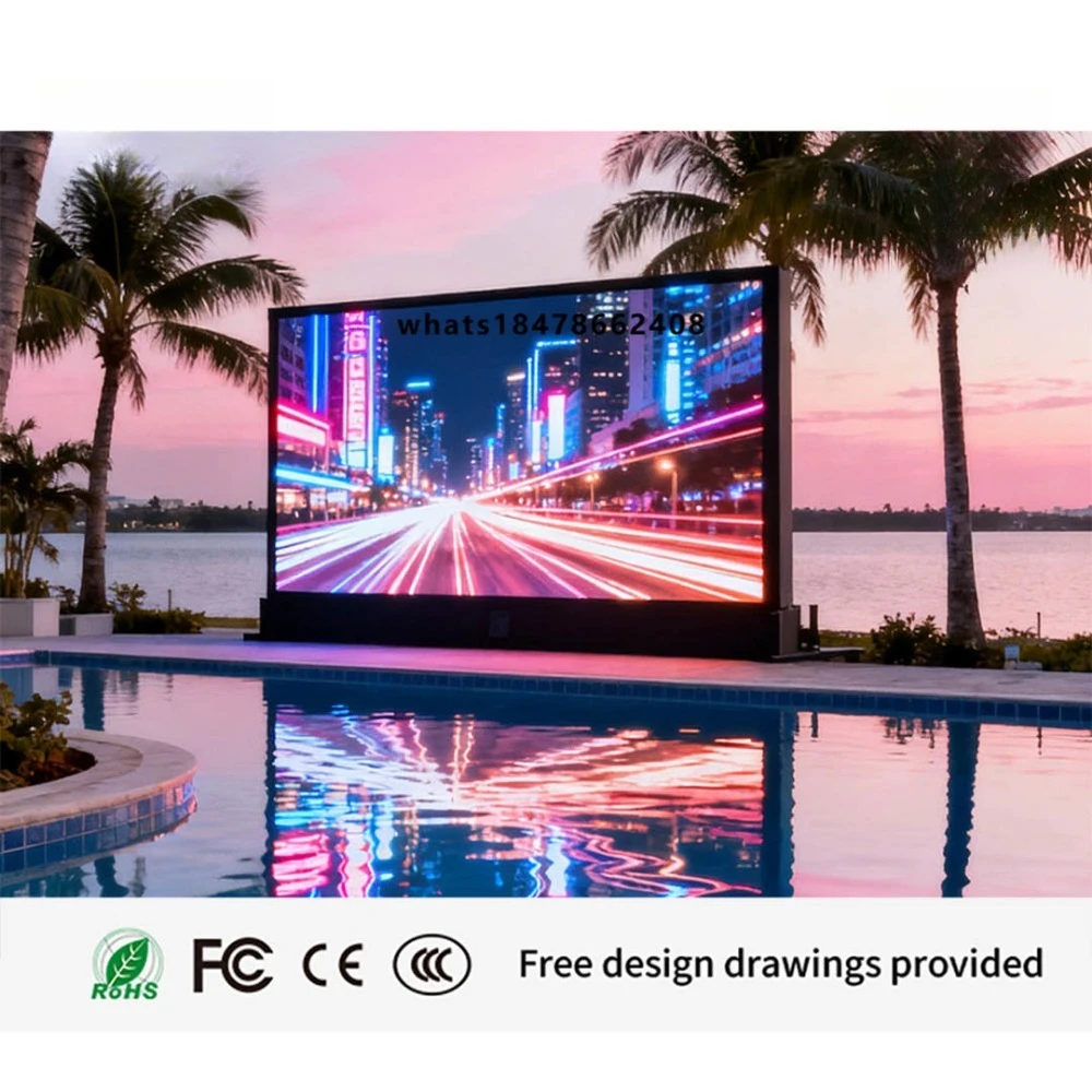 Highlight advertising screen Column LED display P5 P8 P10 full color outdoor LED display LED screen