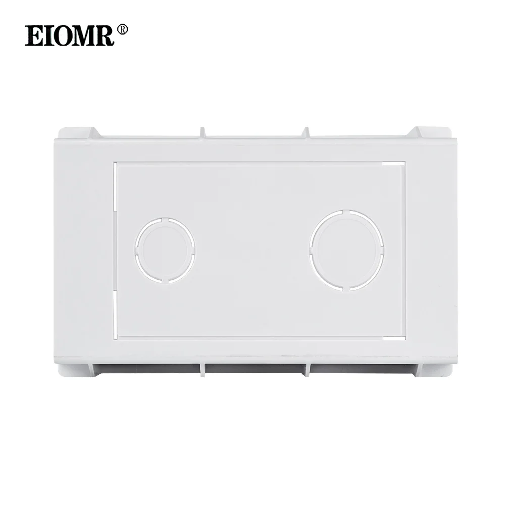 EIOMR High-intensity Wall Mounting Box Internal Cassette White Back Box Cassette for 118mm*72mm Standard Wall Switch and Socket