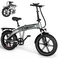 HITWAY BK36 Electric Bike Adult 250W 48V10.4AH Electric Bicycle 20*4” Pneumatic Tire Urban Commuting E-Bike