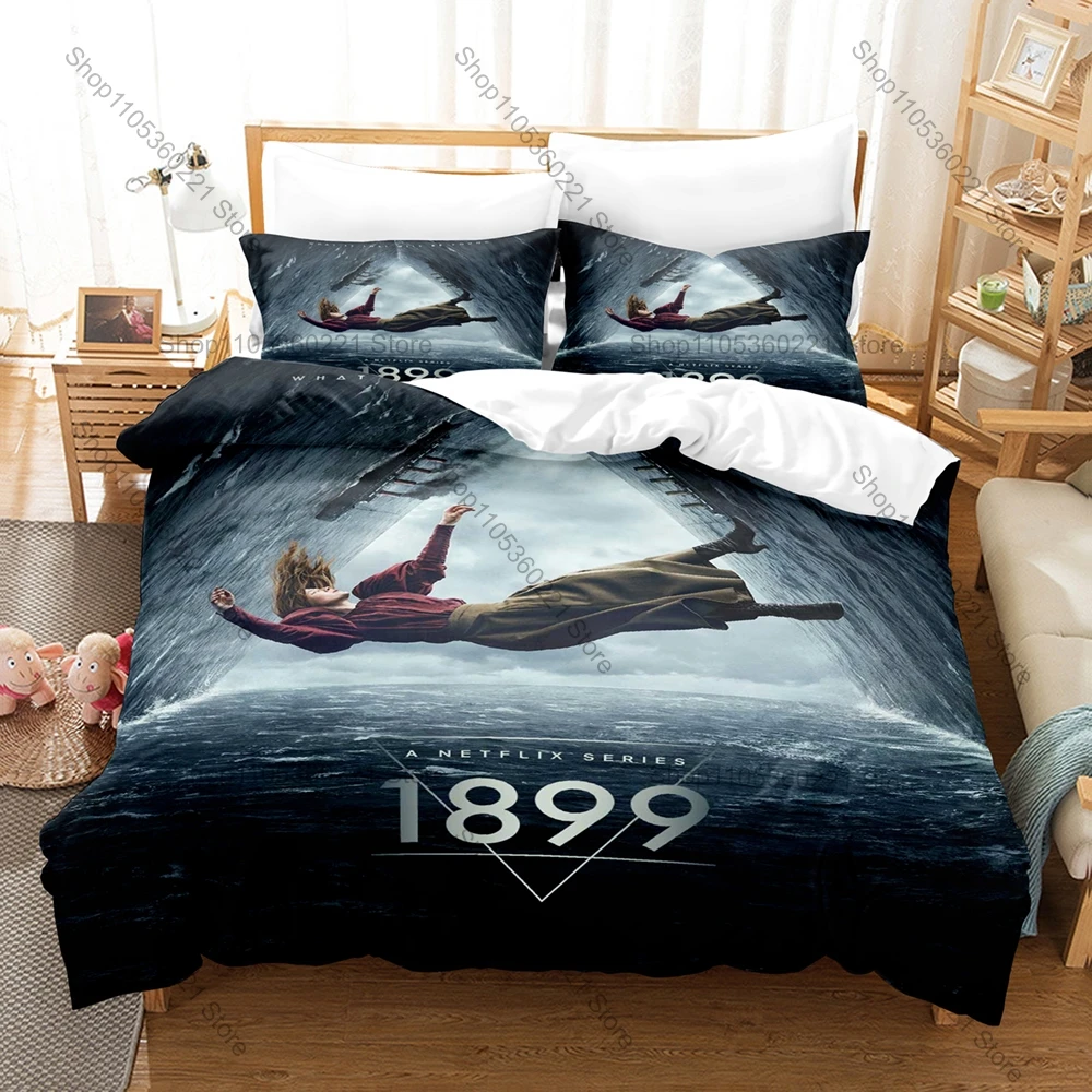 1899 TV Series 3PCS Bed Set Classic Poster Art Print Cozy Microfiber All Season Household Bedding