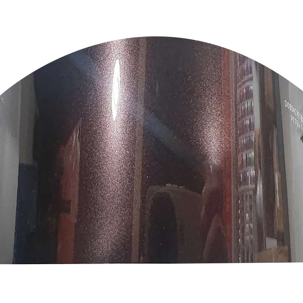 

Самоклеящаяся ПЭТ супер глянцевая металлическая eva фиолетовая автомобильная виниловая пленка с функцией изменения цвета