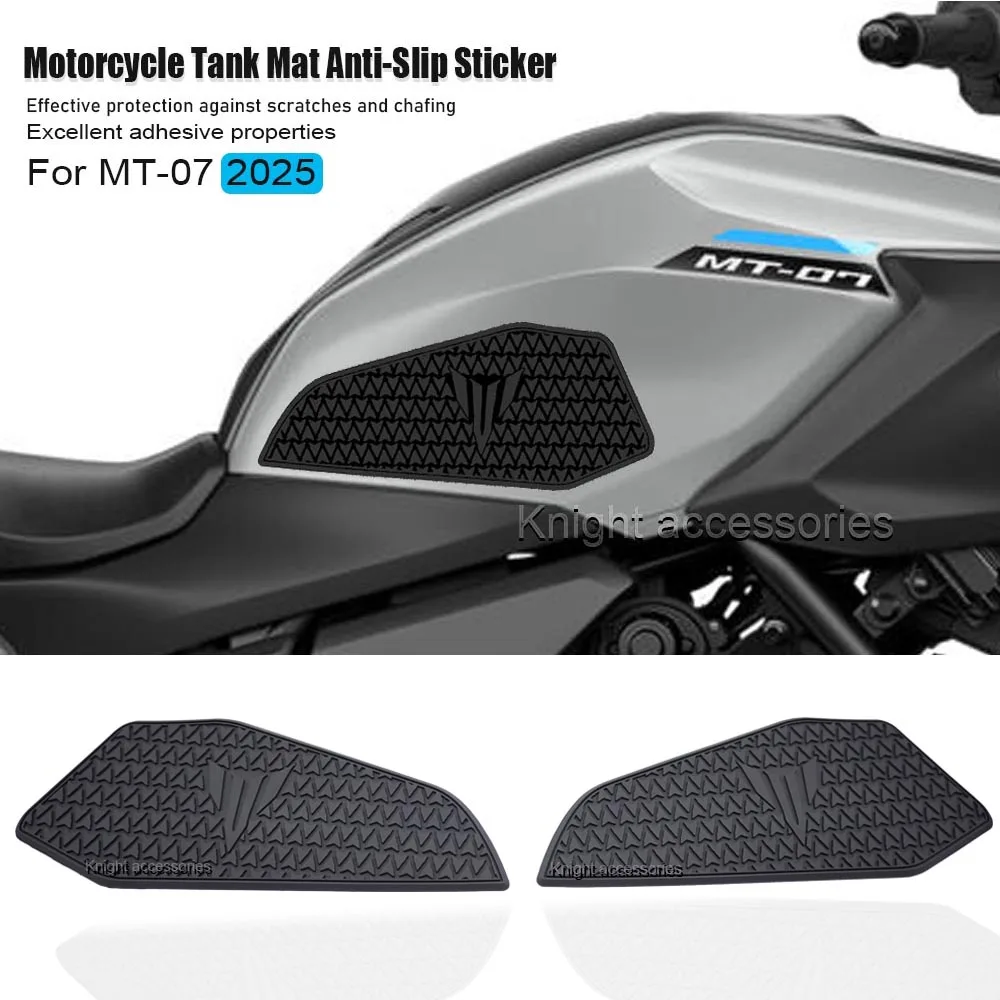 

For MT 07 MT-07 mt07 2025 New Motorcycle Tank Pad Protector Sticker Decal Gas Knee Grip MT07
