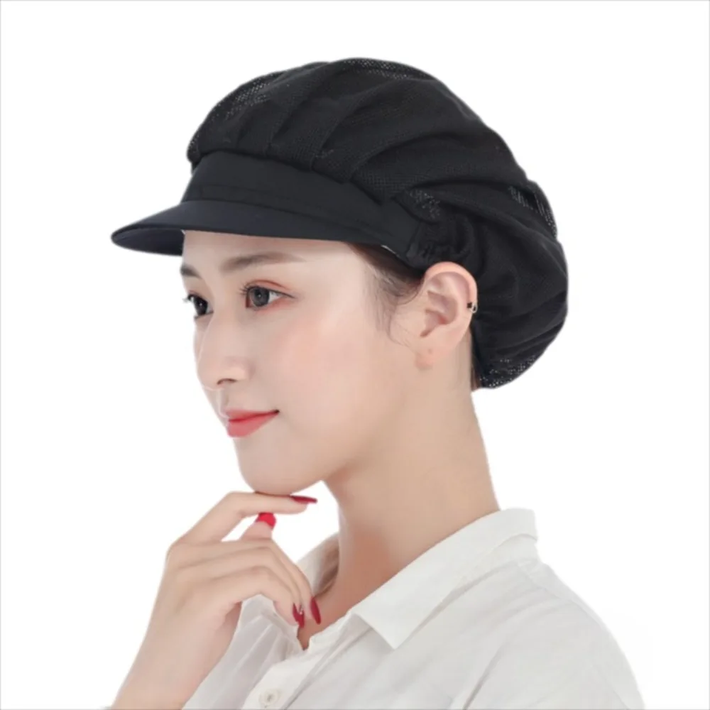 Hygienic Design Chef Hat Oil-Resistant Smoke-Proof Cooking Cap Hairfall Prevention Dustproof Feature Smoke-proof Dust Cap