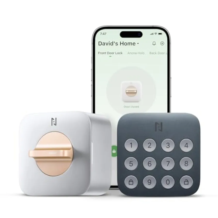 

Holo Wi-Fi Smart Lock with Keypad, Keyless Entry Deadbolt Door Lock with App Remote Control, AutoLock and Anomaly Detection, No