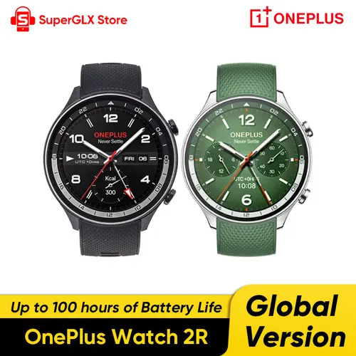 Imagen 1 del producto Versión global OnePlus Watch 2R Smart Watch 1,43"" AMOLED Snapdragon W5 Hasta 100 horas de duración de la batería Más de 100 modos deportivos NFC