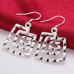 Pendientes colgantes de Plata de Ley 925 para mujer, joyería fina para fiesta, boda, regalos de vacaciones
