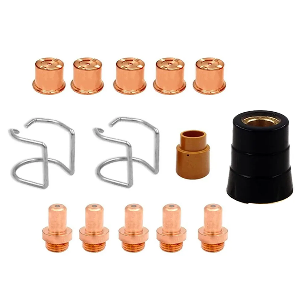 14Pcs For Plasma Cutter Consumables Kit Electrode Tip Shield Nozzle For Eastwood Versa 60 CB70 For Torch Welding Accessories
