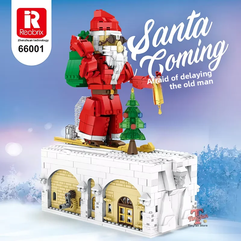 santa-claus-puzzle-assembly-building-block-toy-ornament-mechanical-motion-christmas-building-block-model-decoration-ornament
