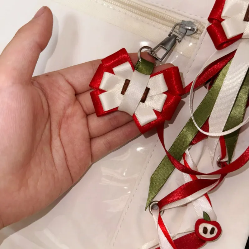 Ita Bad Charm Bow Quadratic Element Lolita Anime Cosplay Crafts Long Streamers Accessories Hand Made Bowknot