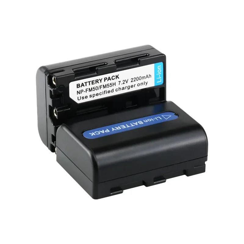 NP-FM50 FM55H Battery 2200mAh Rechargeable Battery for Sony NP-FM51 NP-FM30 NP-FM55H DCR-PC101 A100 Series DSLR-A100 Camera