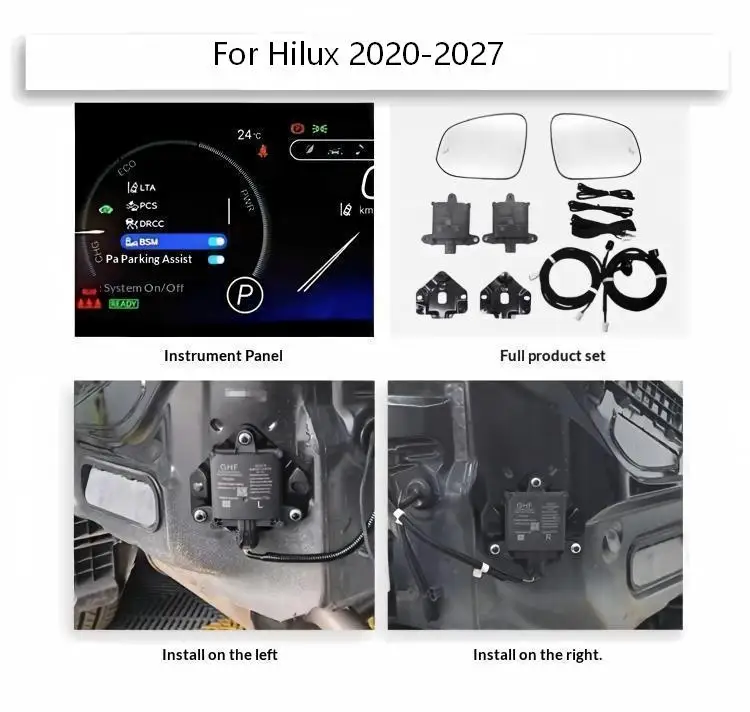 Genuine style 77GHZ blind spot monitoring system for Toyota Hilux