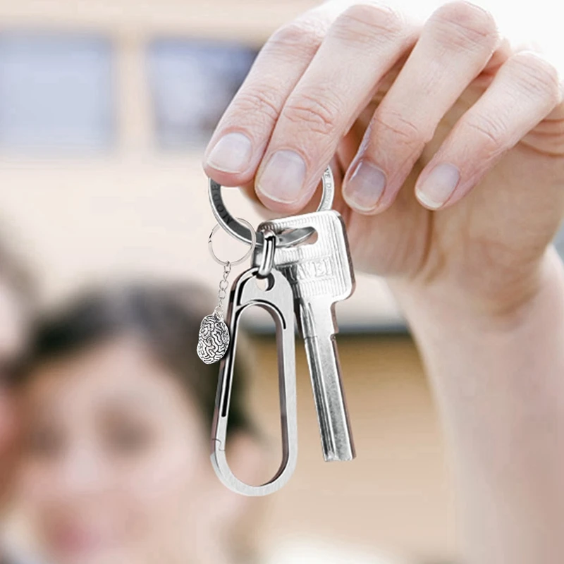 CEA Brain Keychain Paduan Smart Brainiac IQ Gantungan Kunci Fob Rantai Obat Manusia