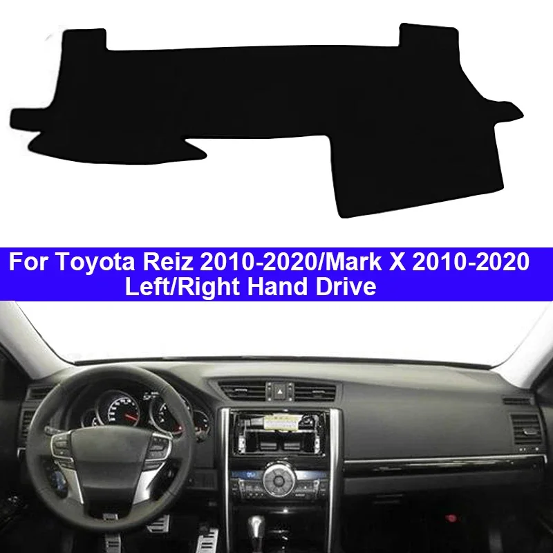 Car Dashboard Cover Dash Mat Carpet for Toyota MARK X Reiz 2010 2011 2012 2013 2014 2015 2016 2017 2018 2019 2020 Sun Shade