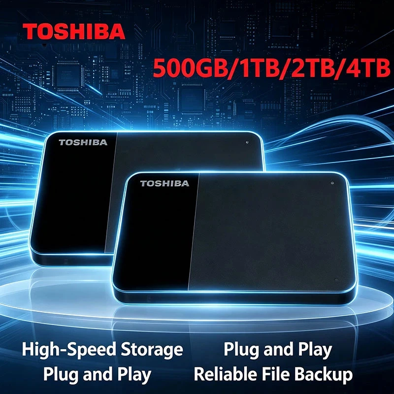 Toshiba Canvio Ready B3 USB 3.0 Portable External Hard Drive 4TB 2TB 1TB 2.5 Inch Hard Disk for Laptop Mac/Android