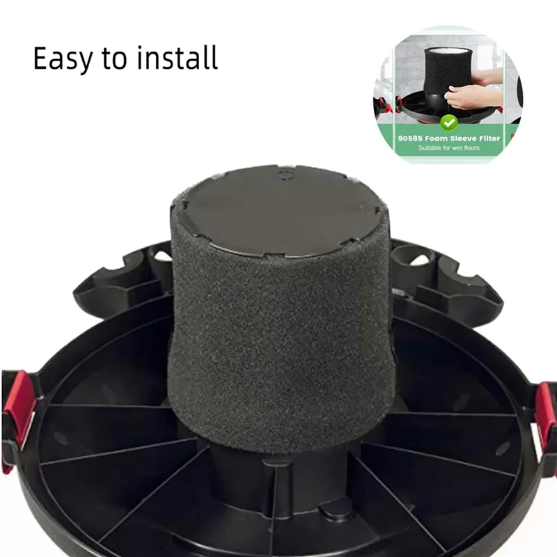 WHYY-6 pacote 90585 manga de espuma vf2001 filtros de substituição de espuma para aspirador de pó seco e molhado, peças de reposição 9058500