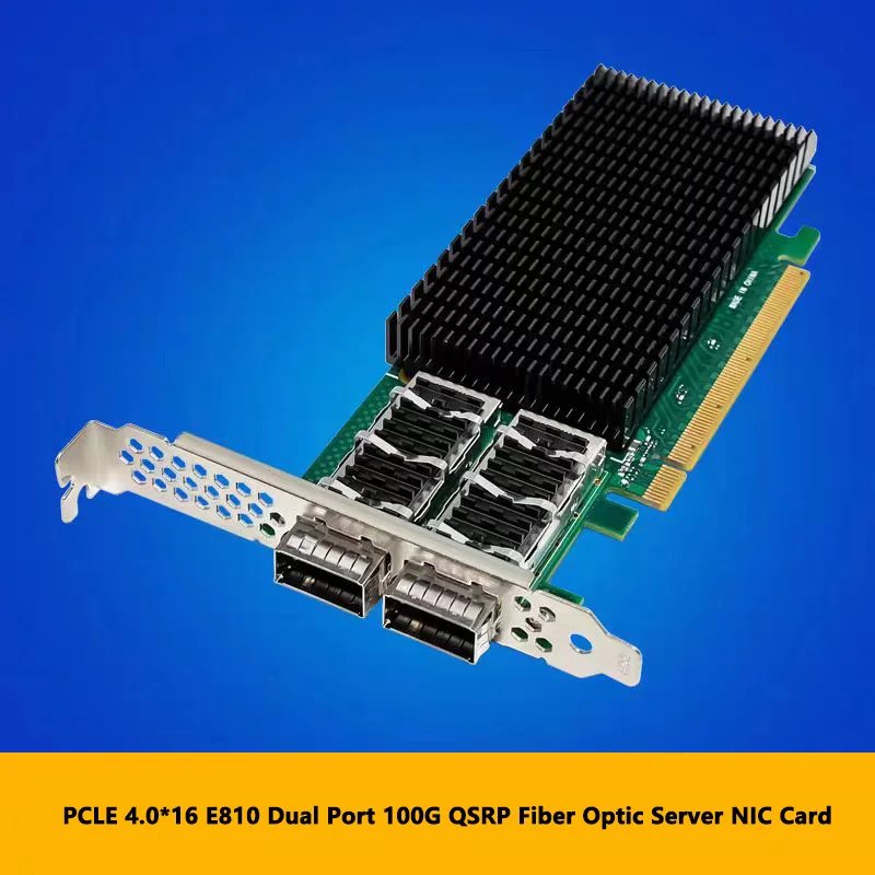

ST7339 PCle4.0 E810-CQDA2 двухоптический порт 100G QSFP28 серверная сетевая карта