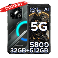 Doogee Blade Gt Pro 5g Rugged Phone 6.72'' 120Hz 32Gb(12+20) 512Gb 10.5mm Ultra-Thin Led Light Effect 100Mp Ai Camera Cellphone