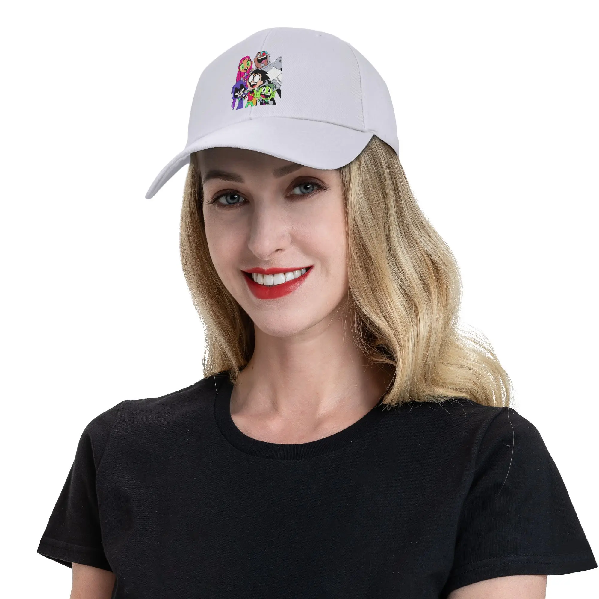teen titans picture Baseball Caps Snapback Fashion Baseball Hats Breathable Casual Casquette Outdoor Unisex