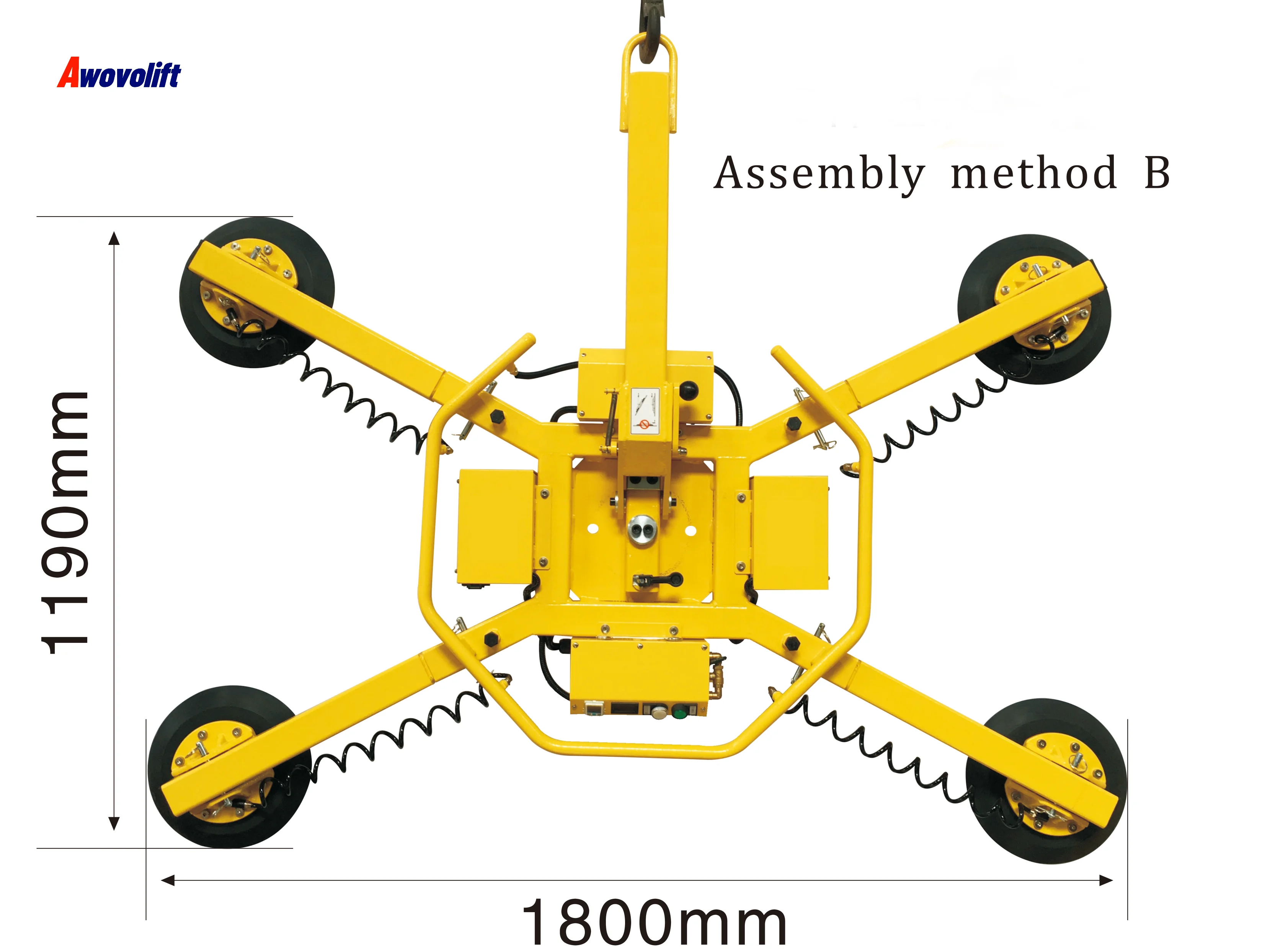 Awovolift Vacuum Lift Suction Cup Glass Outdoor Building Installation Remote Electric Glass Vacuum Lifter