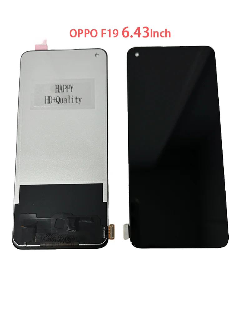 6.43 Inch For OPPO F19 LCD Monitor Touch Screen Digitizer Assembly Replacement  CHP2219, CPH2219 F19 Screen display LCD