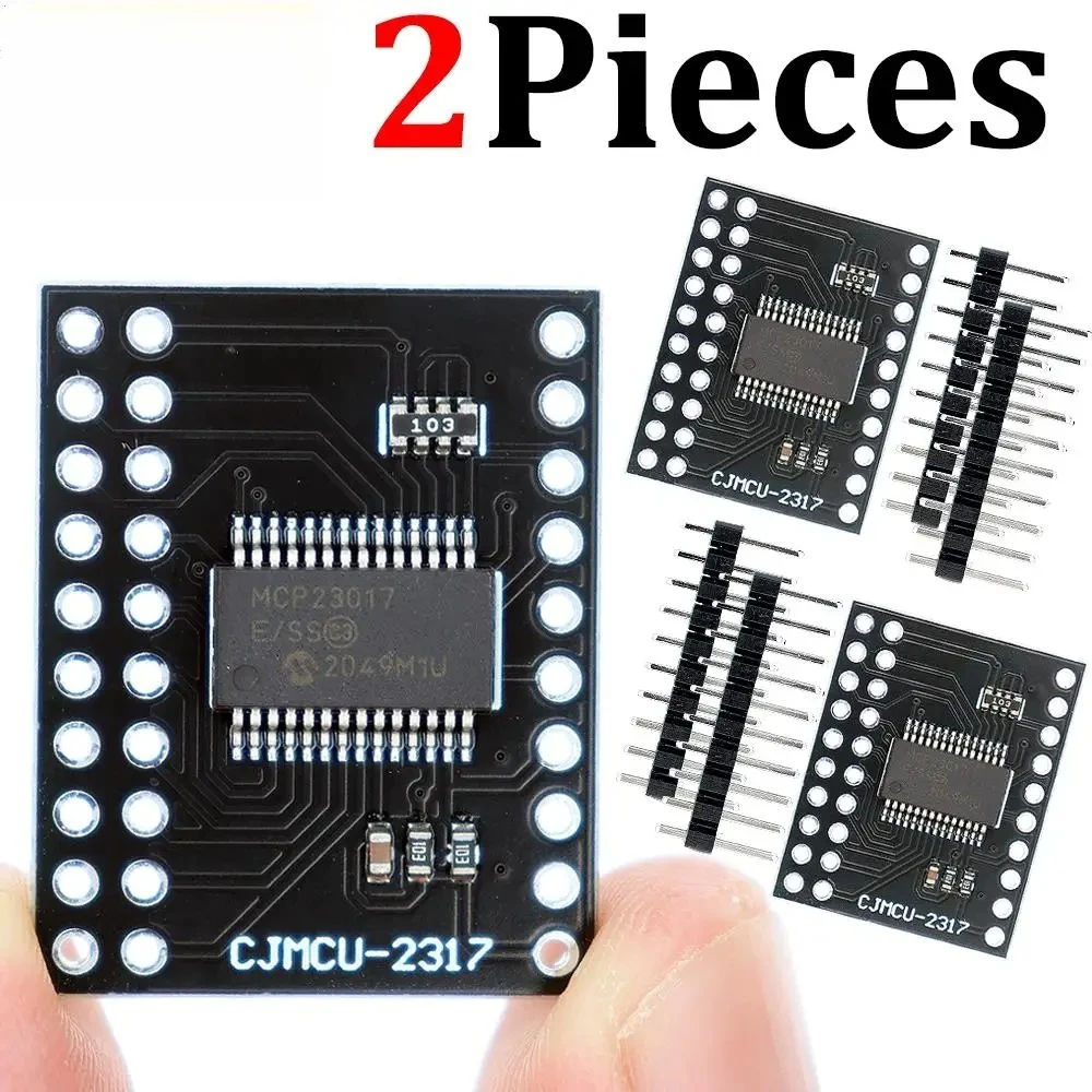 2/5PCS MCP23017 Serial Interface Module IIC I2C SPI Bidirectional 16-Bit I/O Expander Pins 10Mhz Serial Module