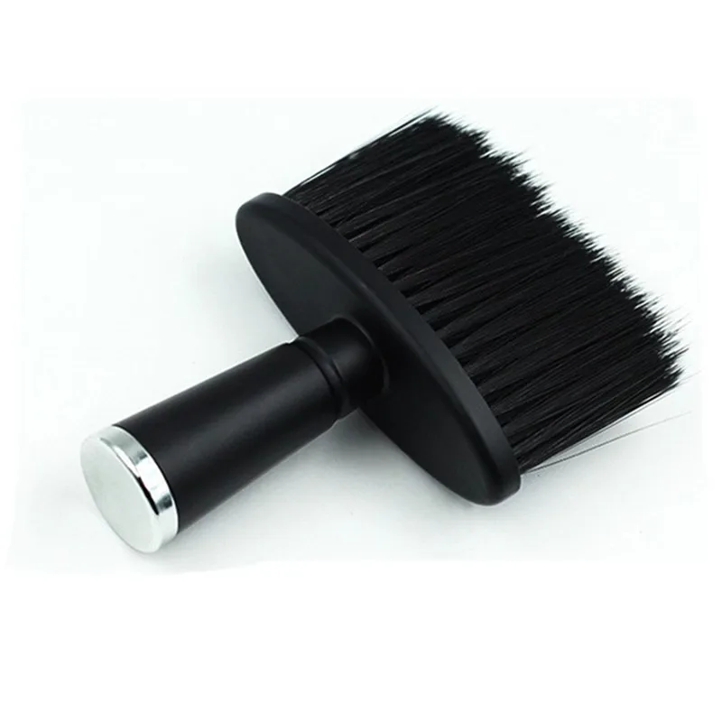 Professional Soft Neck Face Duster Brushes Barber Hair Clean Hairbrush Beard Brush Salon Cutting Hairdressing Styling Tool Black