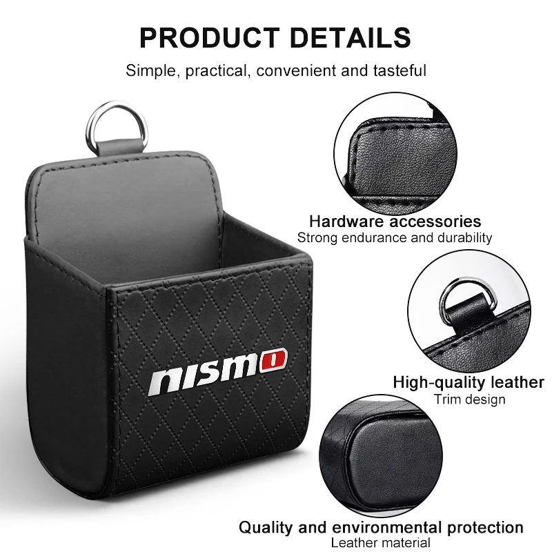 Car Air Outlet Multifunctional Storage Box Car Storage Hanging Bag For Nismo Almera Tiida Skyline Juke X-Trail Qashqai Decor