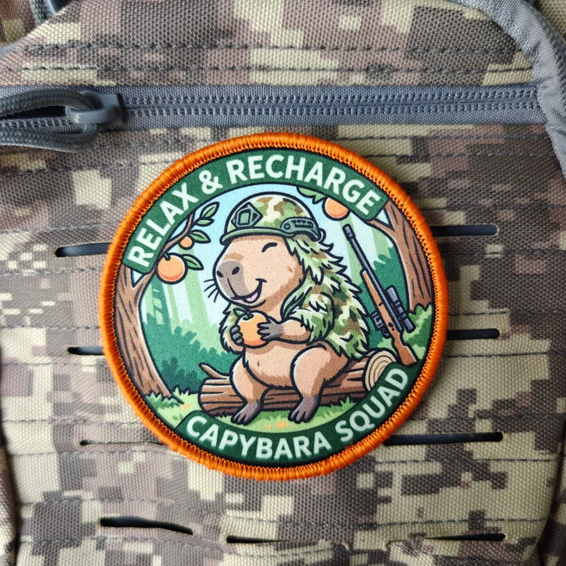 2026 New Patches, Capybara Morale Badges, For Clothing, Hats, Backpacks, etc., Hook and Loop
