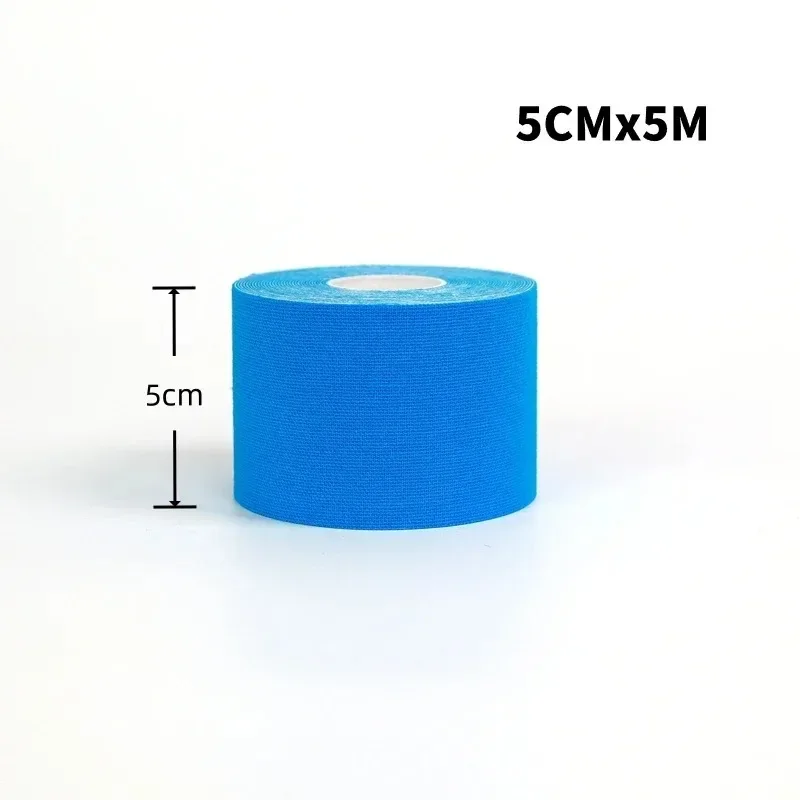 Cinta Kinesio deportiva de 5-10 cm, kinesiología muscular, parche elástico para aliviar el dolor de rodilla, pegatinas de recuperación atlética, vendajes para Fitness