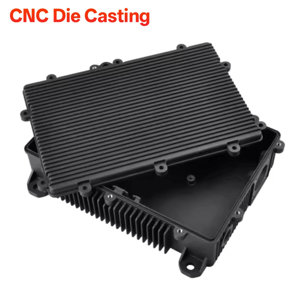 Custom CNC Precision Die-Cast Black Enclosure — High-Quality, Industrial-Grade Housing with Die-Cast Aluminum Alloy Cover