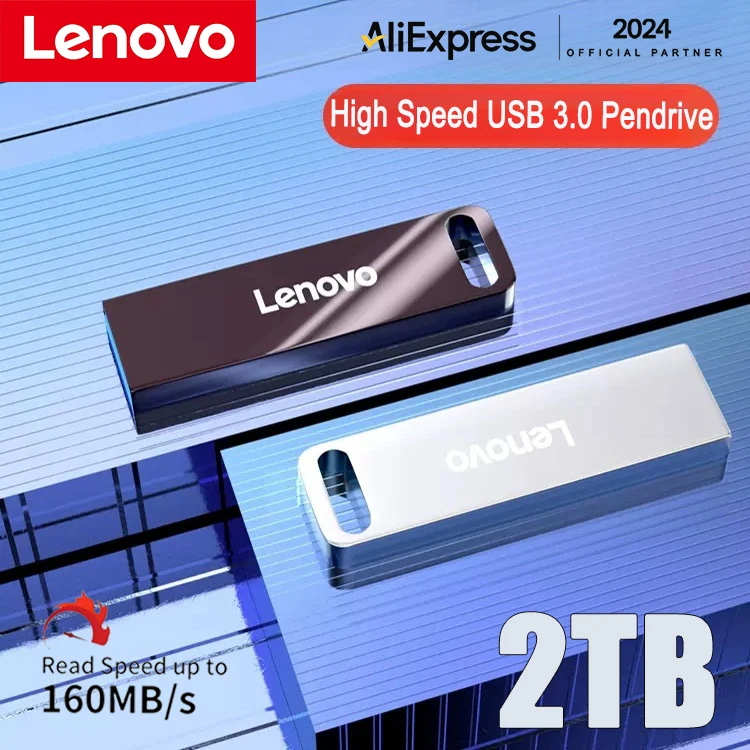 Lenovo USB Flash Drive USB 3.0 Mini Pendrive 512GB 256GB 128GB Pen Drive Read Speed Up To 100M/ S Waterproof Memory Stick U Disk