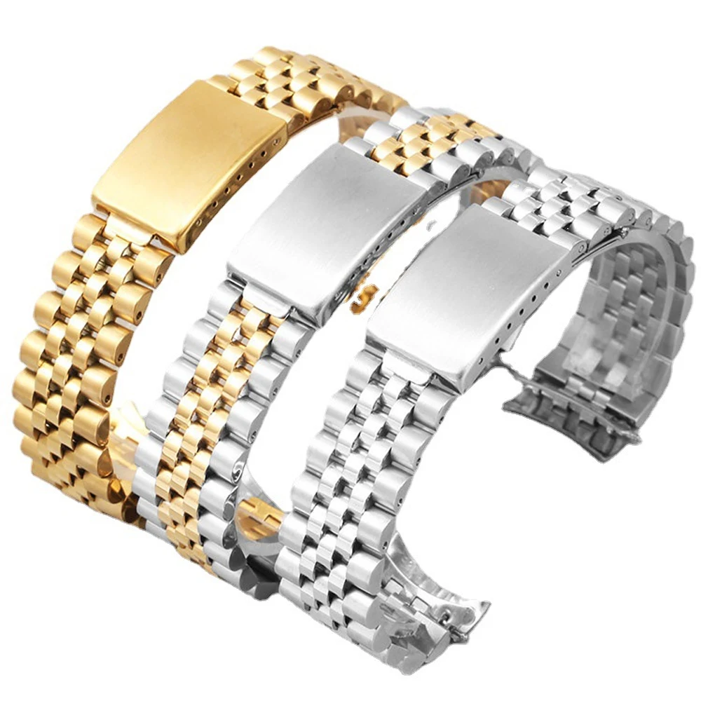 datejust-sub-log-ジュビリーウォッチバンド高級ステンレススチール時計ストラップブレスレットカーブエンドアクセサリー-13-17-18-19-20-21-22mm