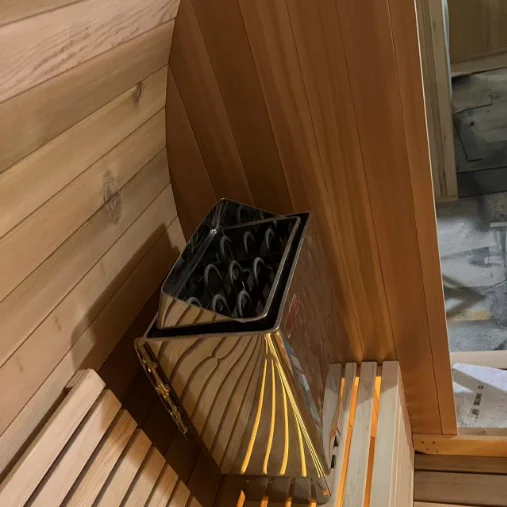 Wholesale Canadian Hemlock Cedar Traditional Steam Sauna Room Barrel Sauna Outdoor Sauna for Sale
