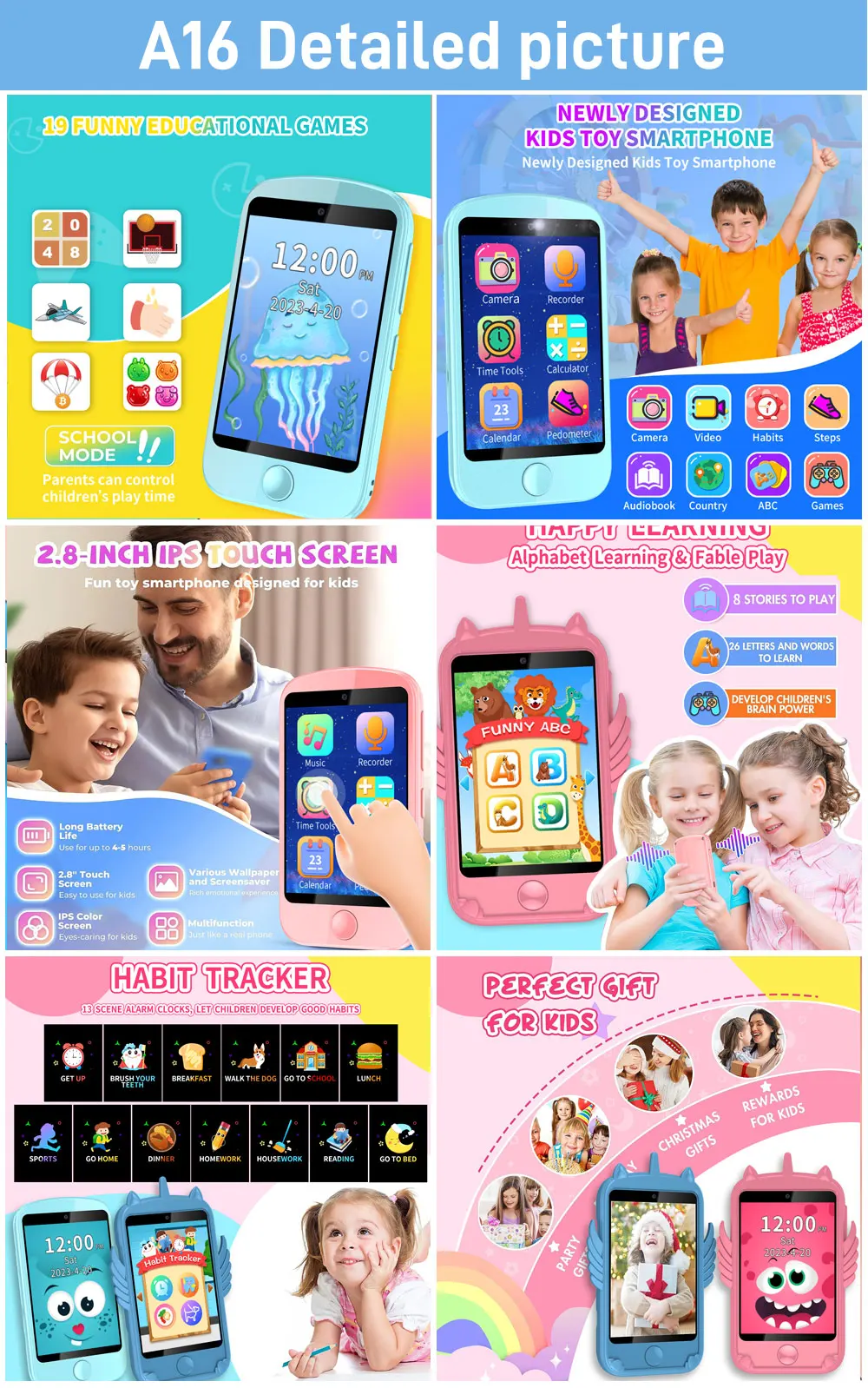 2G 4G Smart Watch per bambini Orologio da gioco per telefono Mini tipi di telefoni di orologi in vendita per bambini Regali di festival di compleanno Ragazzi Ragazze
