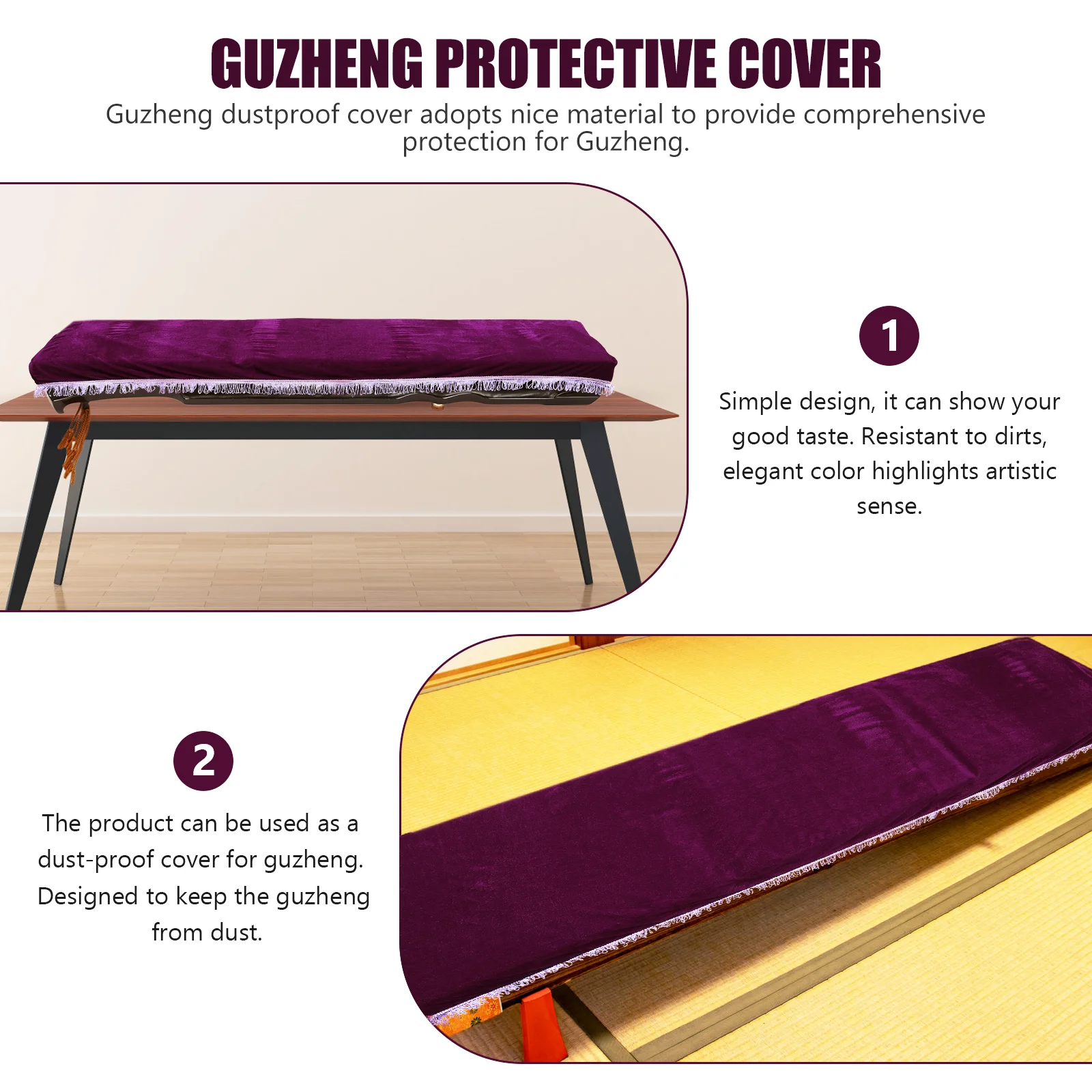 

Dustproof Guzheng Cover Accessories Instrument Piano Protective Soft Musical Bag