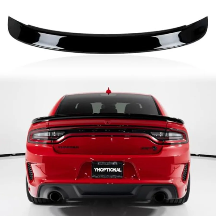

Rear Trunk Wing Spoiler for 2015-2024 Dodge Charger All Models Glossy Black Ducktail Spoiler Performance Styling