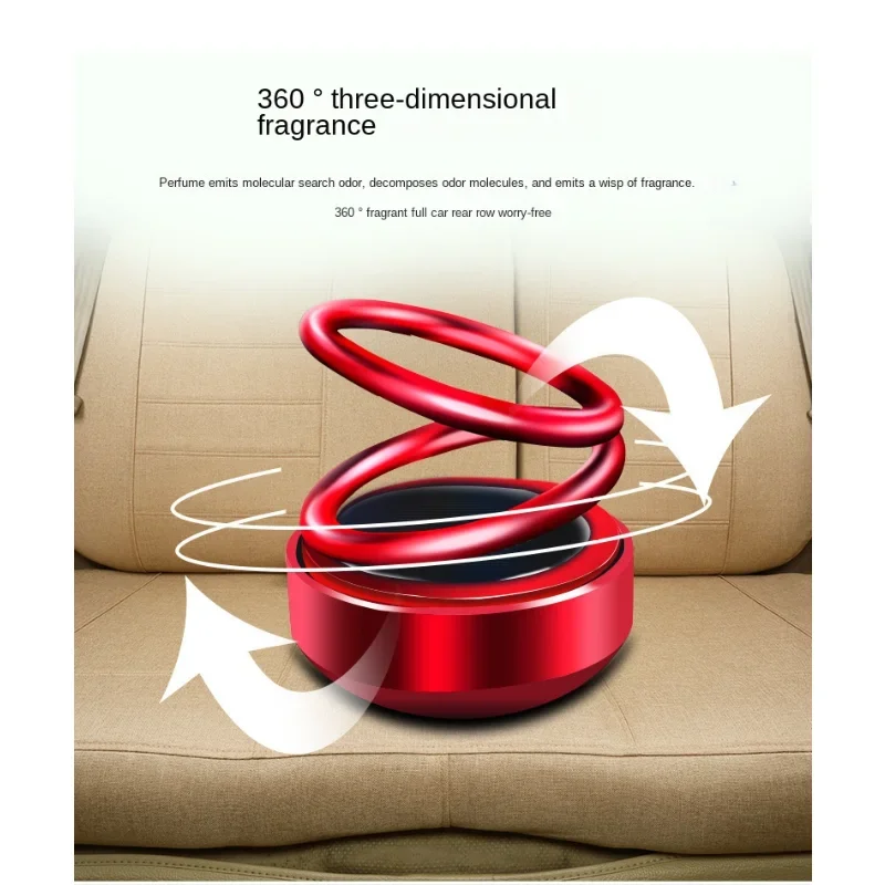 

Новый солнечный подвесной автомобильный парфюмерный производитель с двойным кольцом, оптовая продажа, креативный автомобильный аромадиффузор, интерьерное украшение для духов автомобиля
