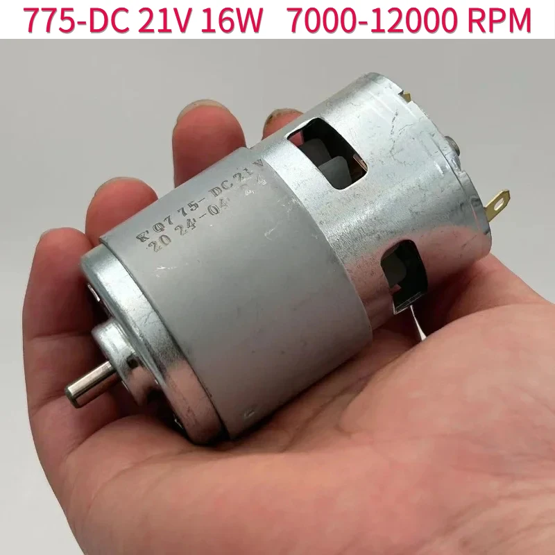 

High-speed and Quiet 775 DC 21V Motor for DIY Projects, Original and High-Power Brush Motor