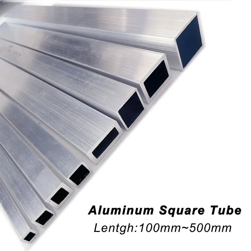 Rectangular 6063 Aluminum Alloy Square Tube Pipe Aluminum Tube Profile 6x8x10x12x15x20x25