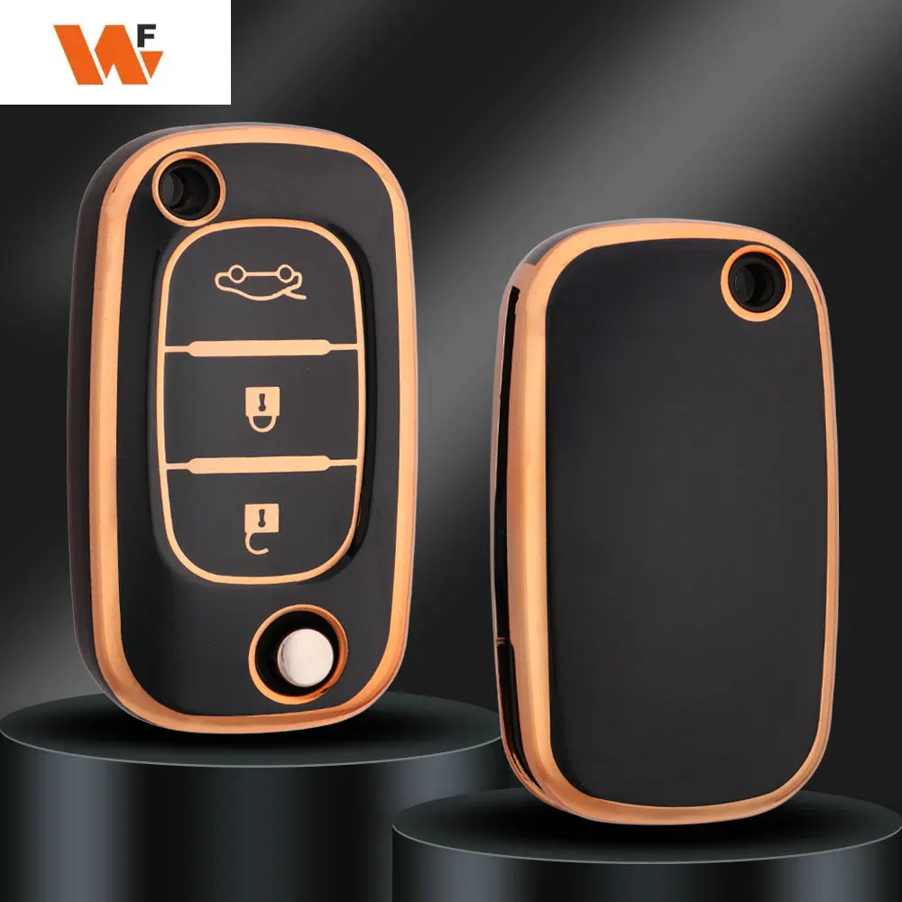 

TPU Car Key Case Cover Fob For Renault Fluence Clio Megane LADA Vesta Granta XRay Kalina Priora Sedan Sport For Mercedes Benz