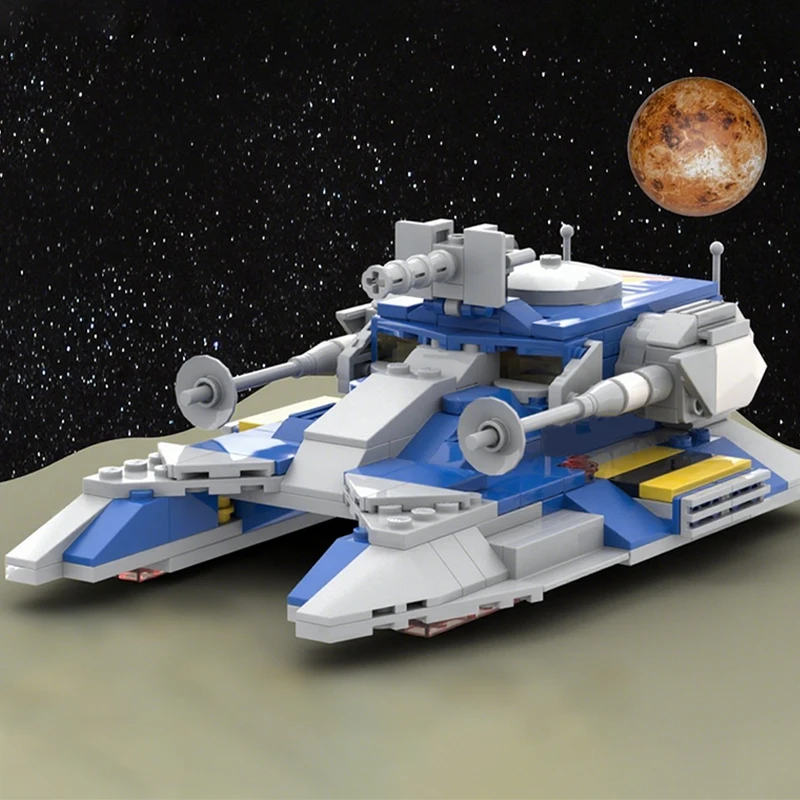 

292PCS MOC Galactic Triton X Tank Futuristic Military Vehicle DIY Model Building Blocks Birthday Toys Gift Assembly for Kids