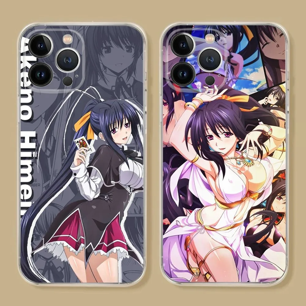 Anime H-High School DxD Transparent Phone Case For iPhone 15 14 13 12 11 Pro Xs Max Mini XR X 7 8 Plus Transparency Funda