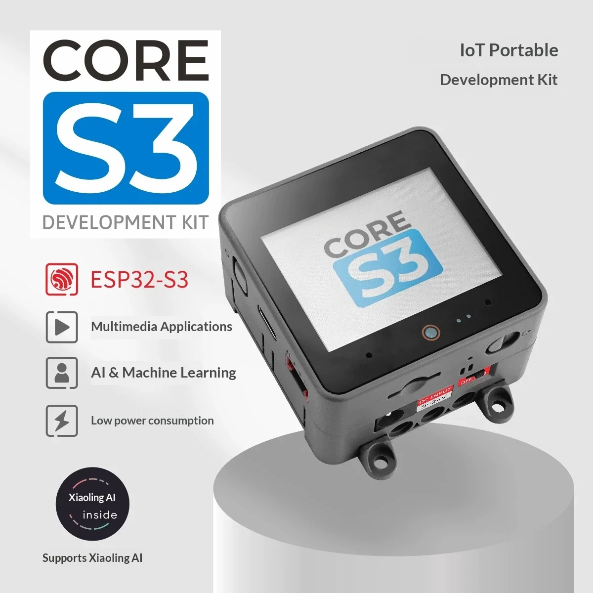 M5Stack CoreS3 ESP32S3 Mini Intelligent Control Host Multimedia Application AI Machine Learning Internet Things Development Kit