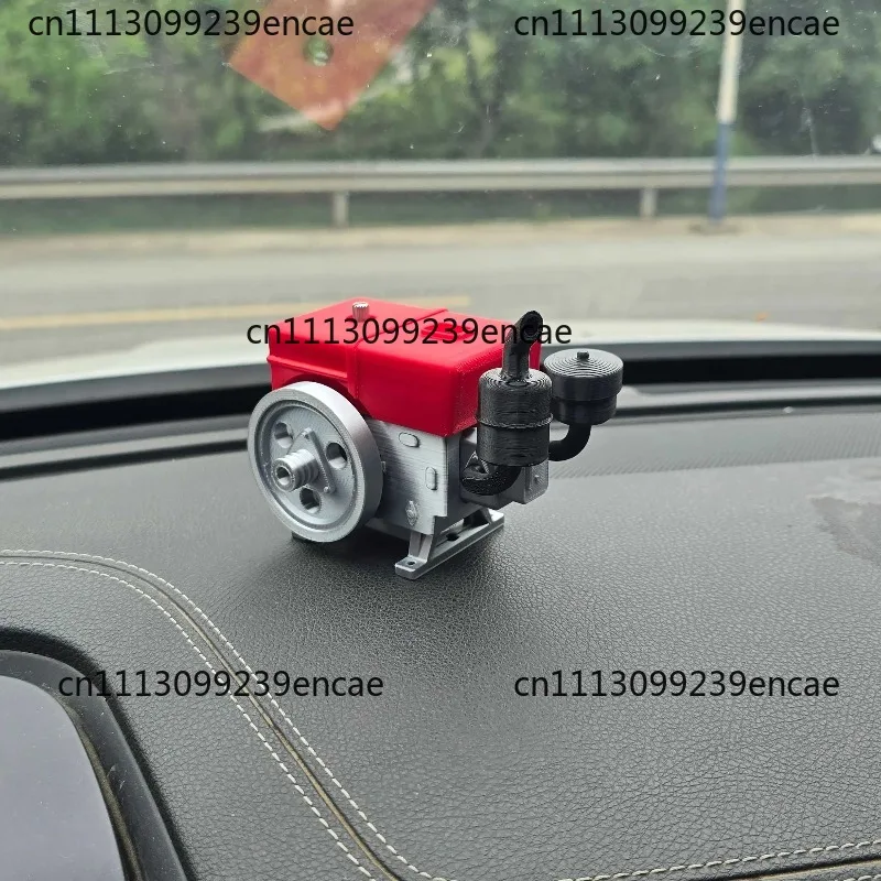 Simulated Single-cylinder Engine Model for 1/10 RC Crawler Car TRX4 Defender AXIAL Electric Startable Plastic Toy Mini