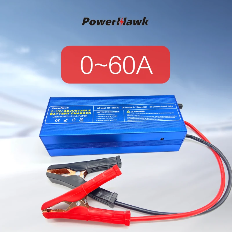 12v Battery Charge 50A 60A 85A 14.6v Lifepo4 Charger 100Ah Car Fast Charge Lithium Battery Charger 1