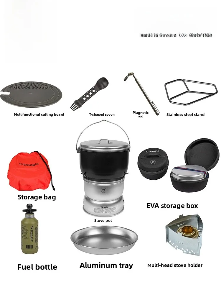 

Trangia Outdoor Cam Stove Accories Fuel Bottle Pot Lid Magnet Rod Stove Head Storage Bag Stove Picnic Utensils