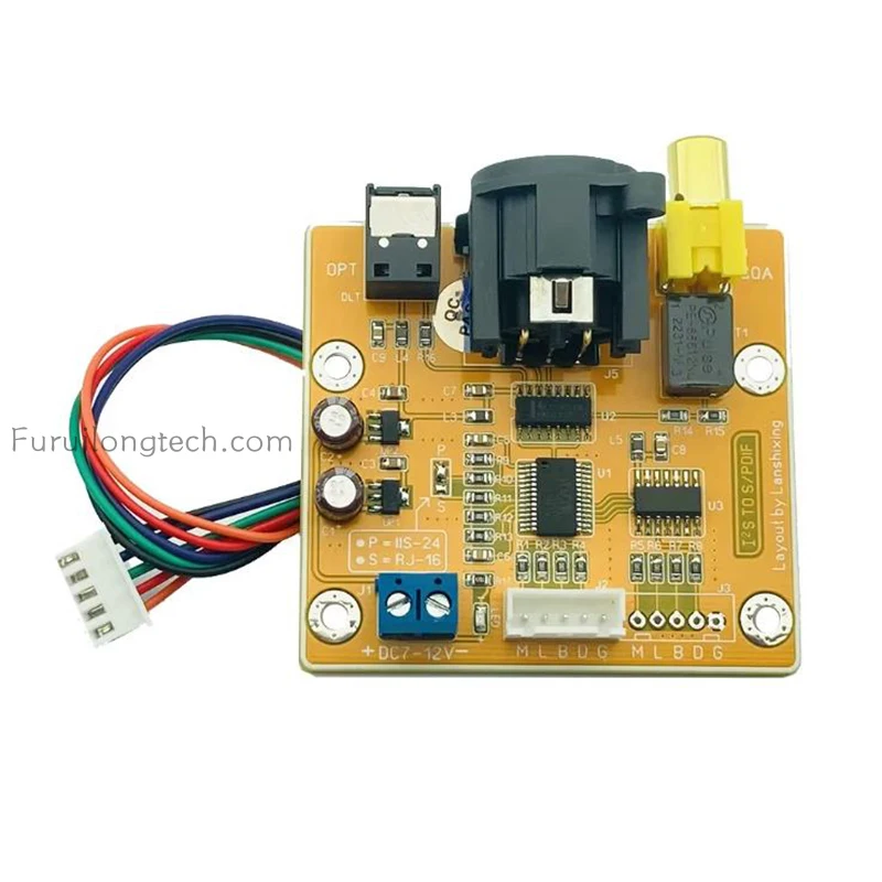 

Плата USB-интерфейса IIS для коаксиального вывода, оптический I2S в S/PDIF