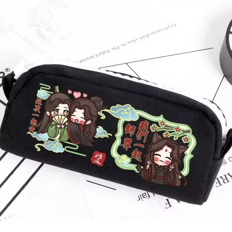 Anime Scum Villain Self Saving System Cute Pencil Case Shen Qingqiu Luo Binhe Cosplay Pencil Bags Storage Bags Stationery Gift