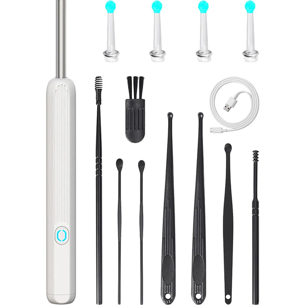 1Set Wireless Ear Otoscope Earwax Remover Cleaning Tool Kit High Definition 1296P Lens Ear Scoop Camera Portable