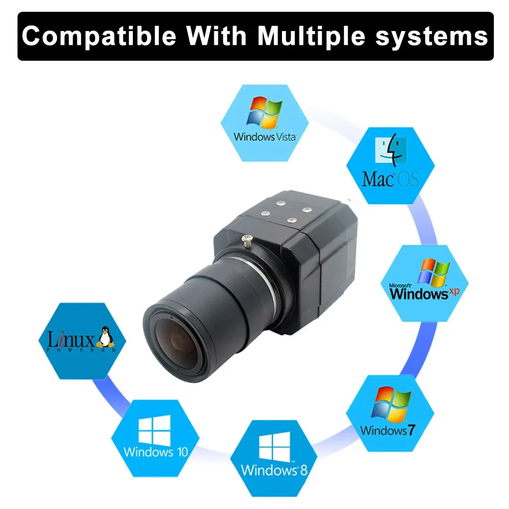 2K 4MP USB Webcam 30fps 2560x1440 High Speed UVC OTG USB2.0 Box Industrial Camera 720P 1280*720 PC Laptop Video Shooting USB Cam